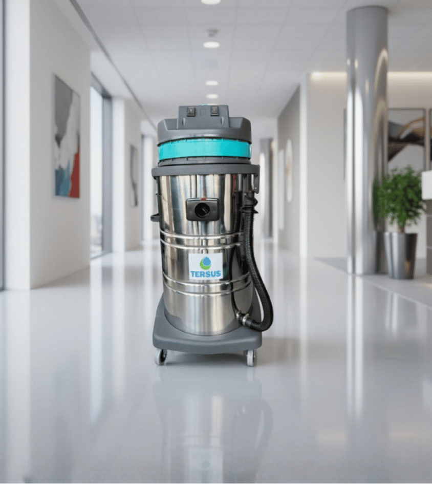 Máquina de limpieza en una oficina